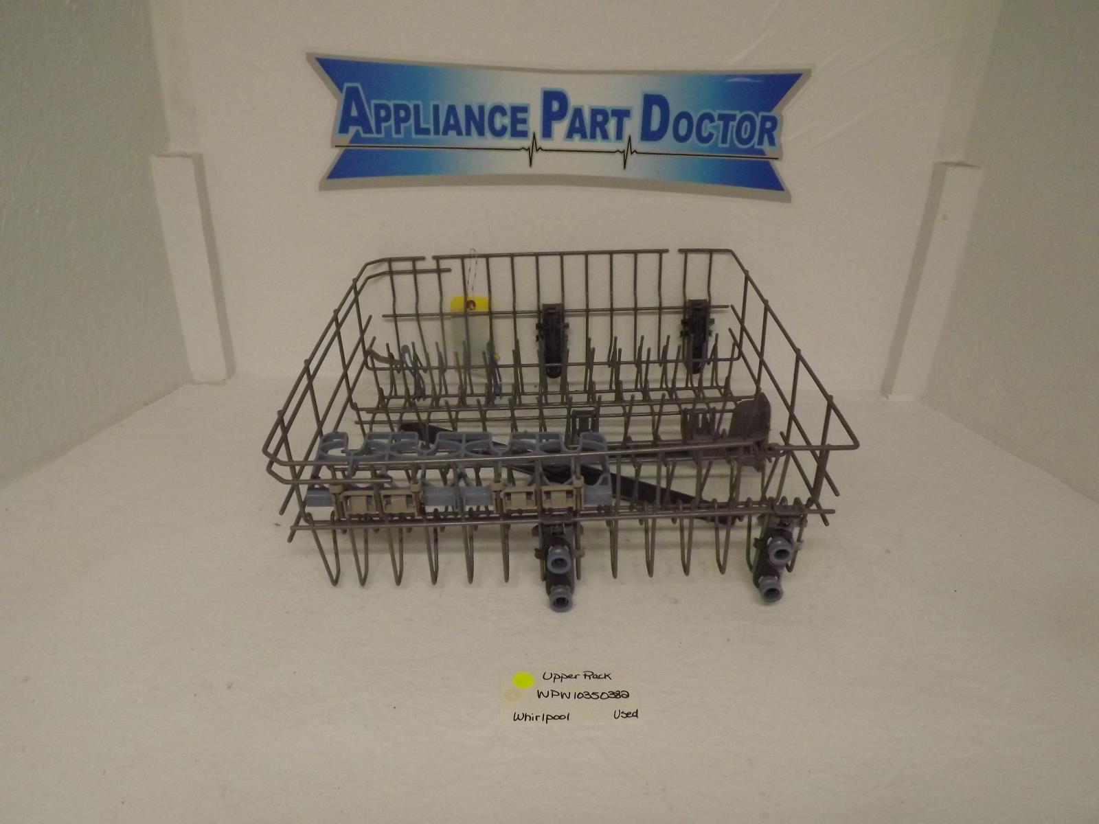 Whirlpool Dishwasher WPW10350382 Upper Rack Used Whirlpool Dishwasher WPW10350382 Upper Rack Used